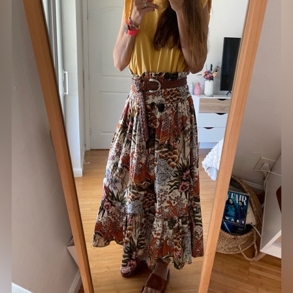 Print Maxi Skirt